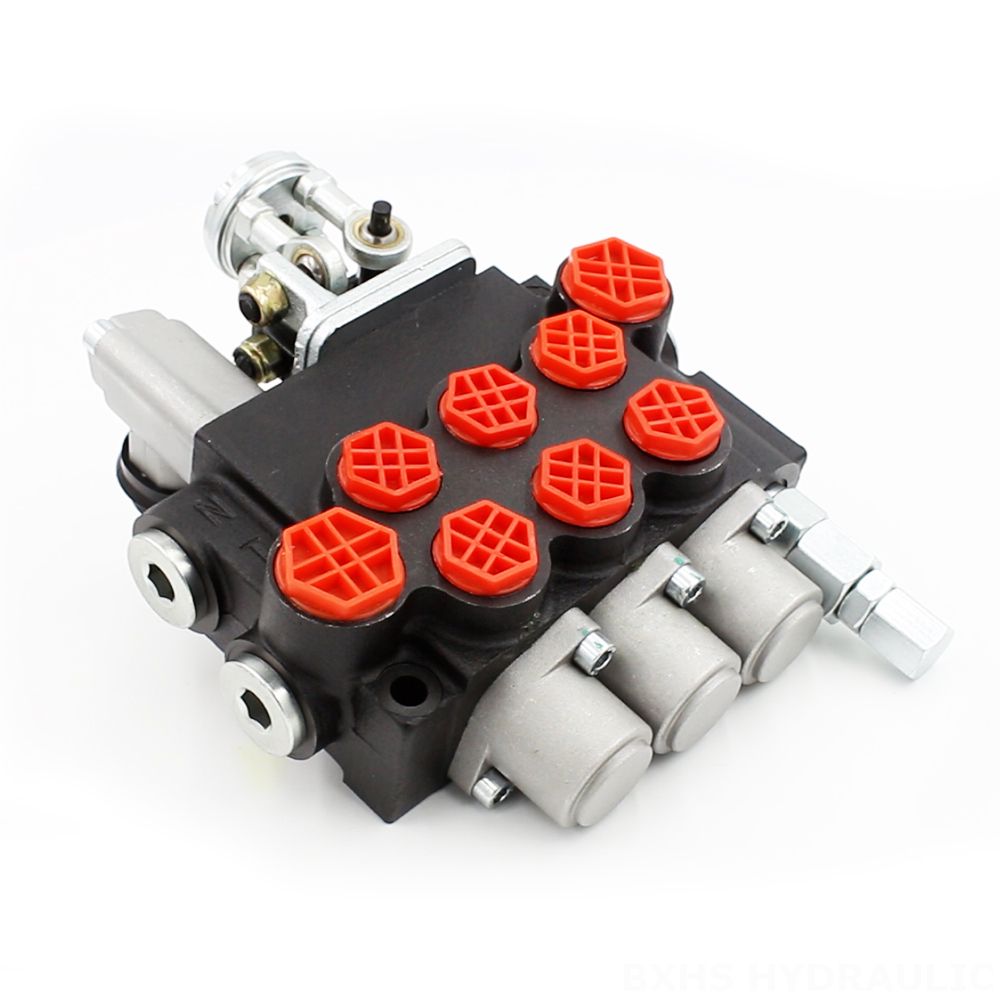 P40 Manuale e joystick 3 Spool Valvola direzionale monoblocco image